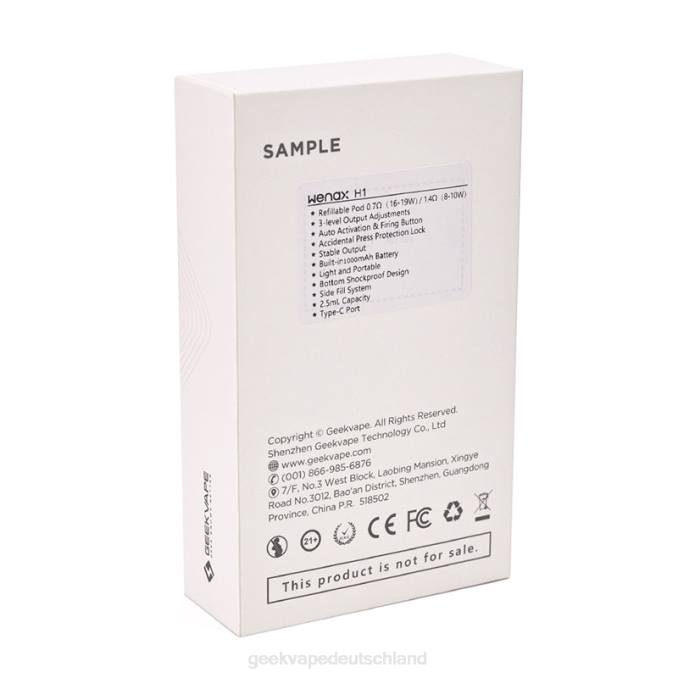 Geekvape Wenax H1 Starterkit 1000mAh - Geekvape München Himmelsmarine 8B6J114