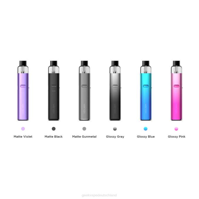 Geekvape Wenax K2 Kit 1000mAh 2ml - Geek Vape Sales glänzendes Grau 8B6J167
